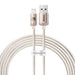 Kabel USB do iP Baseus Crystal Shine 2.4A 2m (różowy) - USB-C to Lightning<<<USB cables<<<GSM Accessories<<<InnproXML