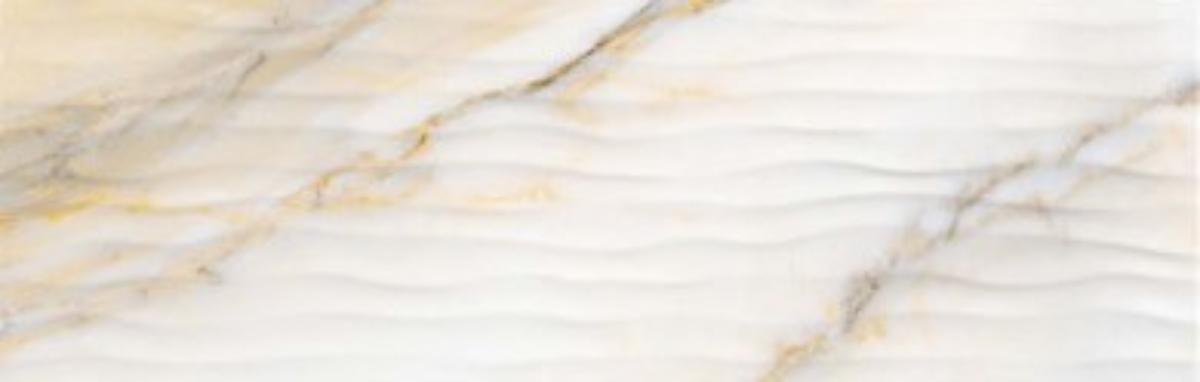 WALL TILE 24.4X74.4 BREEZE WAVE WHITE