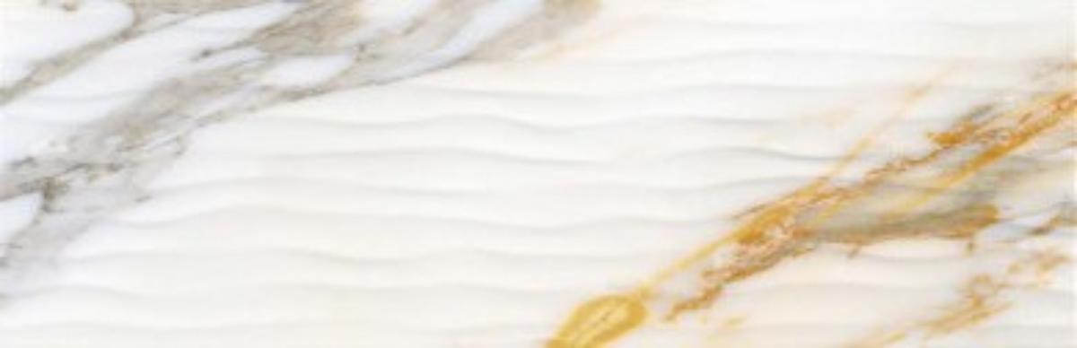 WALL TILE 24.4X74.4 BREEZE WAVE WHITE