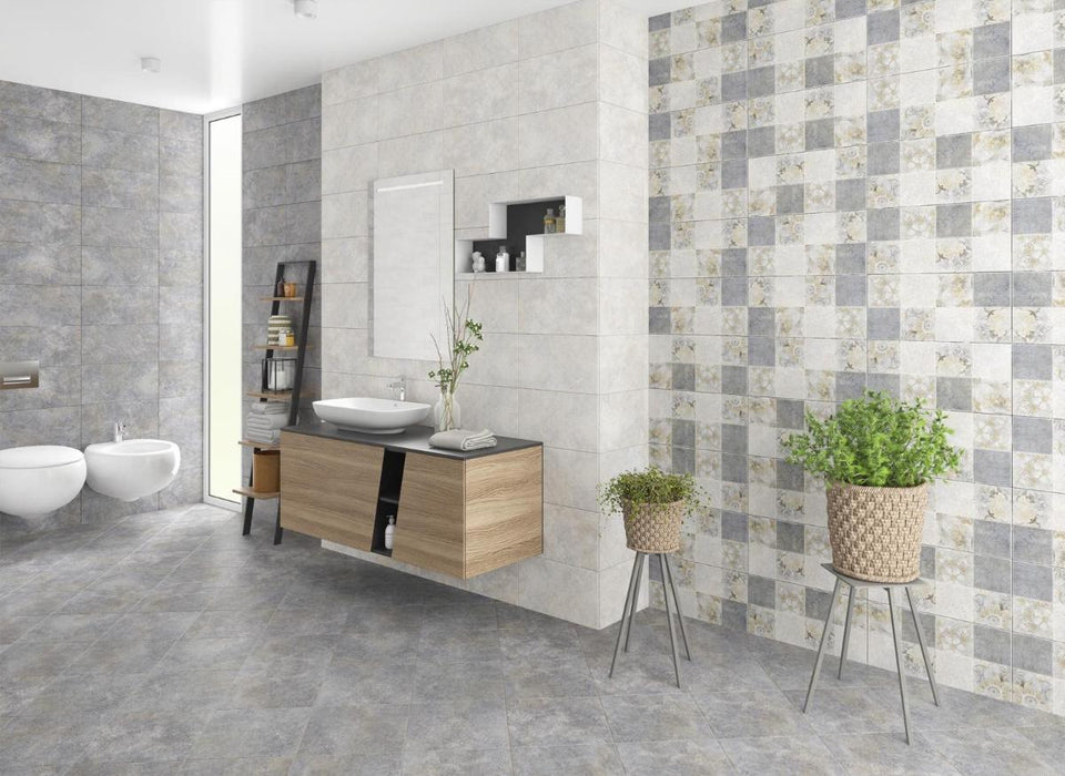 WALL TILE 25X50 ONE GEO LIGHT GRAY