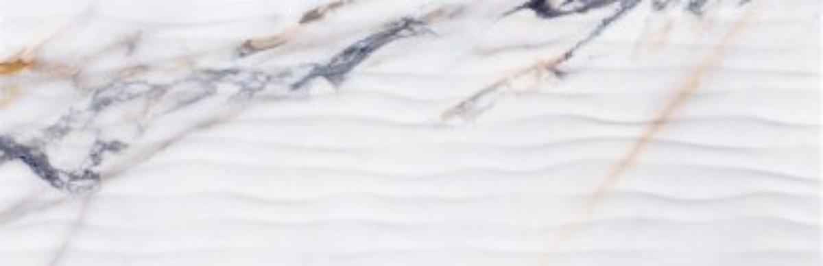 WALL TILE 24.4X74.4 COIN WAVE WHITE