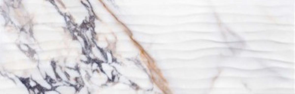 WALL TILE 24.4X74.4 COIN WAVE WHITE