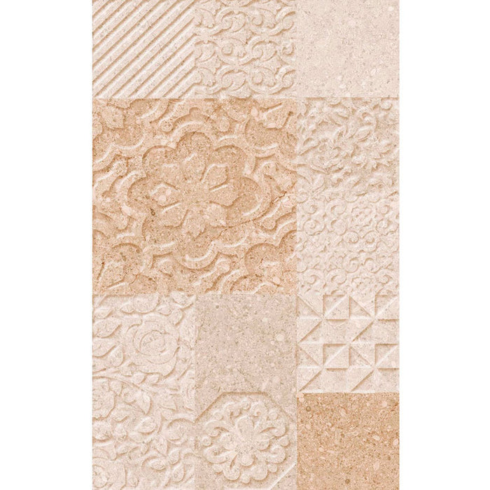 FAIENCE KAI DECOR GRECO RELIEF BEIGE 25X40