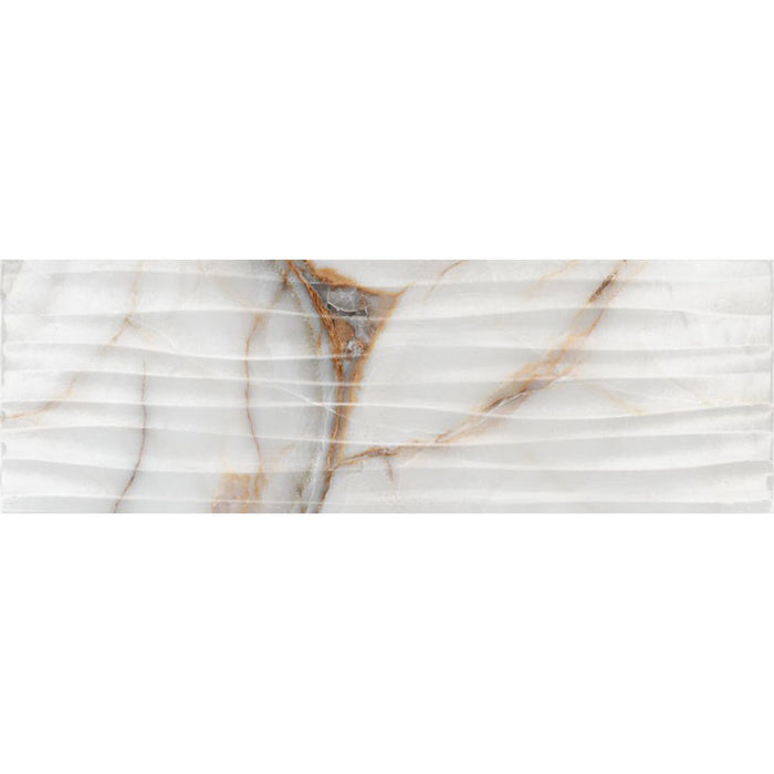 FAIENCE KAI GOLDIE ONDA WHITE 24.4X74.4 CM