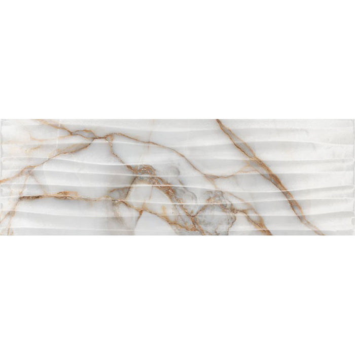 FAIENCE KAI GOLDIE ONDA WHITE 24.4X74.4 CM