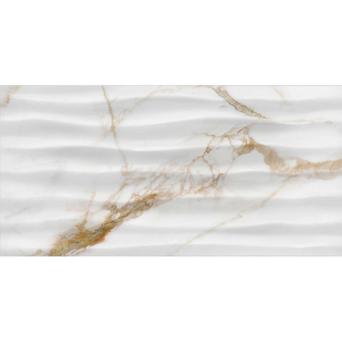 FAIENCE KAI BREEZE WAVE WHITE 30X60 CM