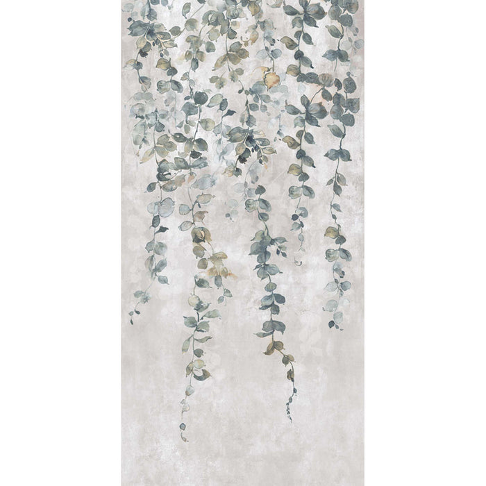 PORCELAIN TILES KAI CEMENTO LEAVES SILVER 60X120 CM