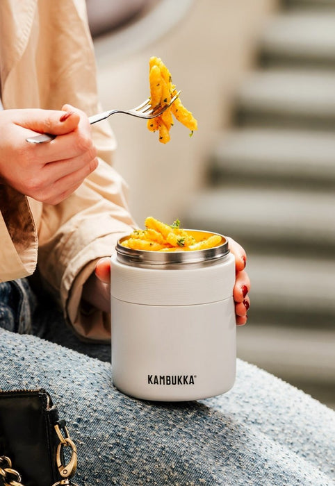 Dinner thermos Kambukka Bora 600 ml Chalk White (11-06013)