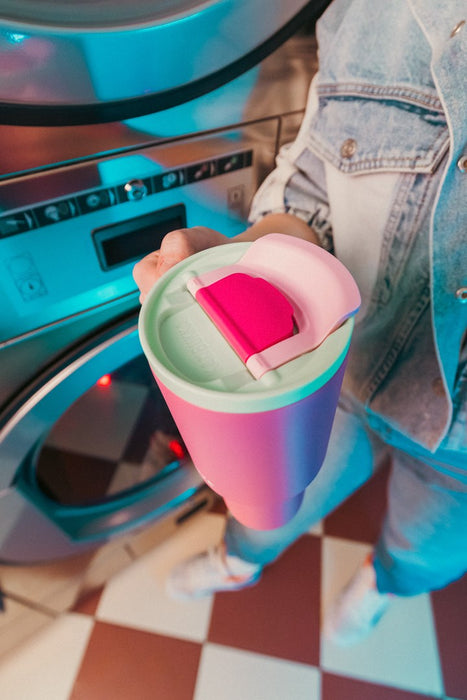 Thermal mug with telescopic straw Kambukka Rio Tumbler 950ml Bubblegum Mint