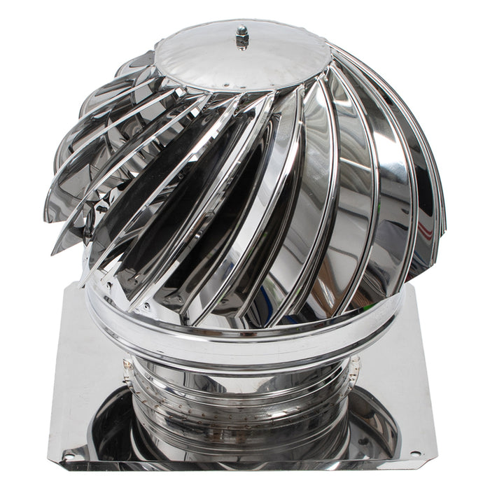 ROTATING CAP WITH STAINLESS STEEL PLATE 300/300MM KAMININOX