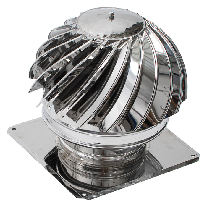 ROTATING CAP WITH STAINLESS STEEL PLATE 300/300MM KAMININOX