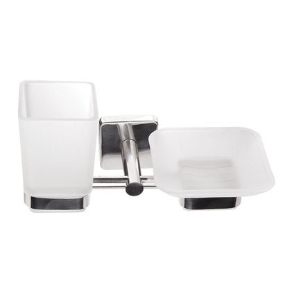 KAPITAN QUATTRO BATHROOM CUP HOLDER AND SOAP DISH