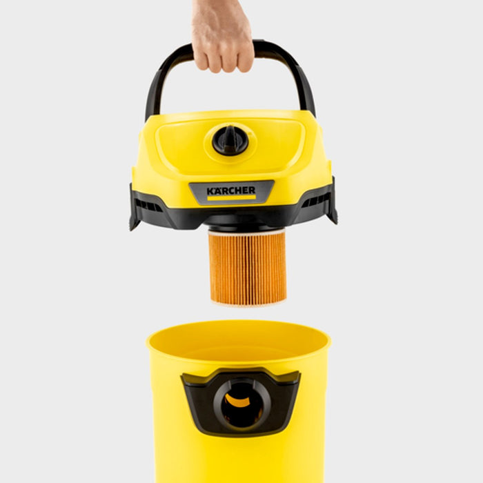 Universal hoover KARCHER WD 3 V-17/4/35 + nozzles 17 l 1000 W (1.628-124.0) Black, Yellow