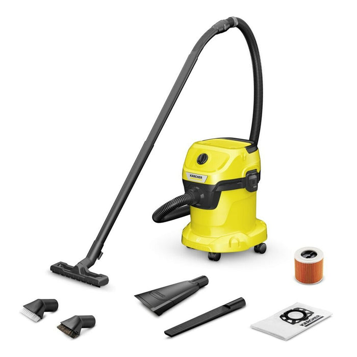 vacuum cleaner Kärcher WD 3 V-15/4/20 Yellow Black Grey 1000 W