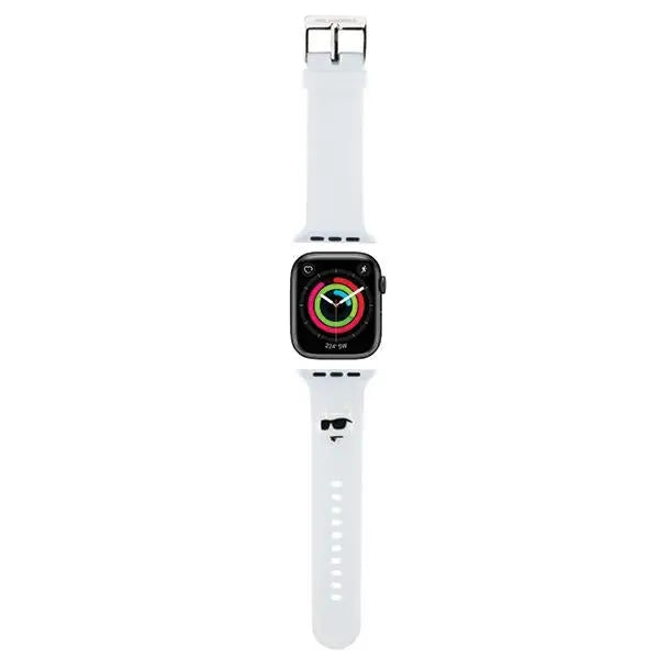 Karl Lagerfeld 3D Rubber Choupette Heads Strap for Apple Watch 38/40/41mm - White - Other cell phone
