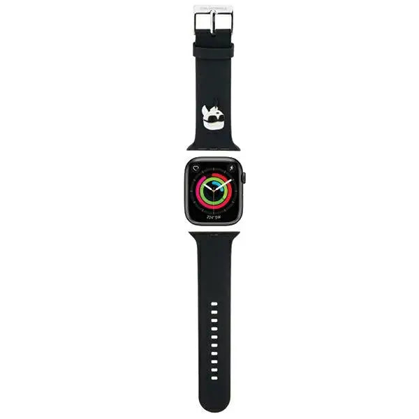 Karl Lagerfeld 3D Rubber Karl Head strap for Apple Watch 42/44/45/49mm - black - Other cell phone equipment<<<HurtelXML