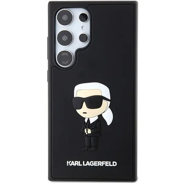 Karl Lagerfeld 3D Rubber Ikonik case for Samsung Galaxy S24 Ultra - black - Cell phone cases and covers<<<HurtelXML