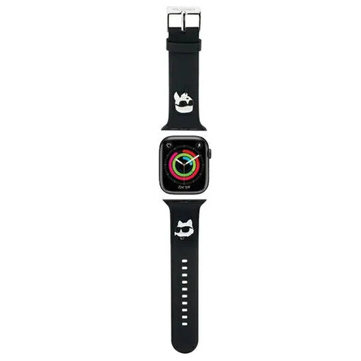 Karl Lagerfeld 3D Rubber Karl&Choupette Heads strap for Apple Watch 38/40/41mm - black - Other cell phone