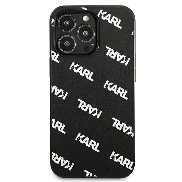 Karl Lagerfeld Allover Case for iPhone 13 Pro / iPhone 13 - Black - Cell phone cases and covers<<<HurtelXML