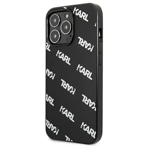 Karl Lagerfeld Allover Case for iPhone 13 Pro / iPhone 13 - Black - Cell phone cases and covers<<<HurtelXML