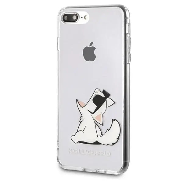Karl Lagerfeld Choupette Fun iPhone 7 / 8 Plus Case - Transparent - Cell phone cases and covers<<<HurtelXML