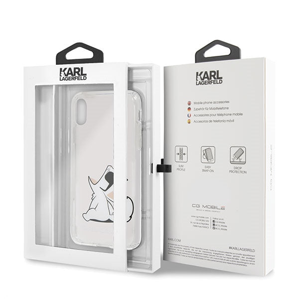 Karl Lagerfeld Choupette Fun iPhone X/Xs Case - Transparent - Cell phone cases and covers<<<HurtelXML