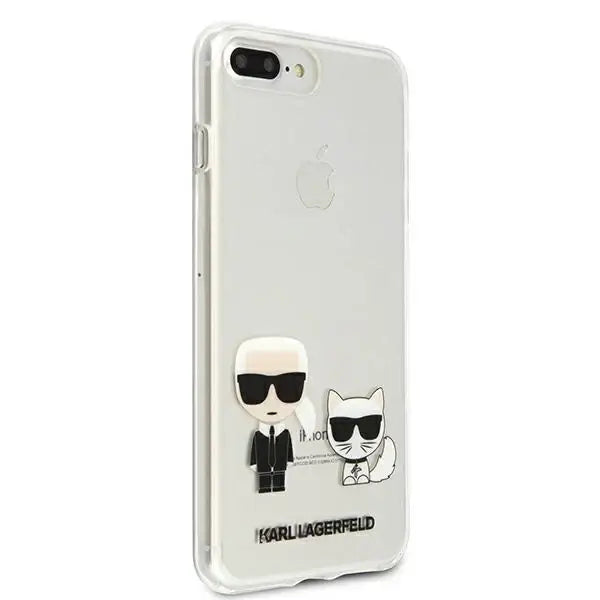 Karl Lagerfeld Karl & Choupette iPhone 7 / 8 Plus Case - Transparent - Cell phone cases and covers<<<HurtelXML