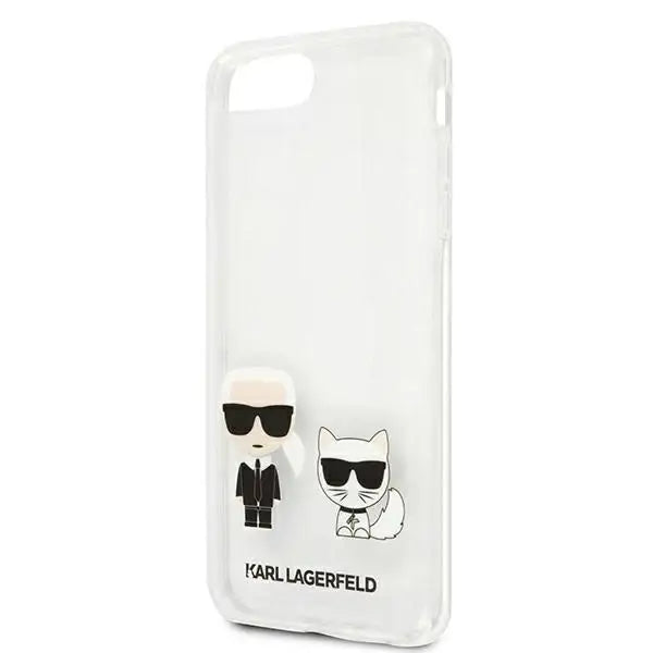 Karl Lagerfeld Karl & Choupette iPhone 7 / 8 Plus Case - Transparent - Cell phone cases and covers<<<HurtelXML