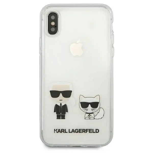 Karl Lagerfeld Karl & Choupette iPhone X / Xs Case - Transparent - Cell phone cases and covers<<<HurtelXML