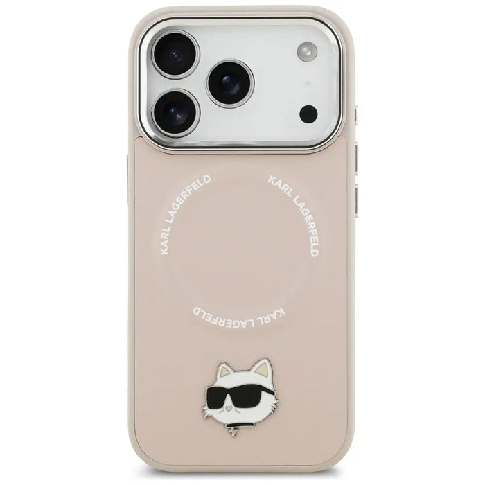 Karl Lagerfeld Choupette Pin MagSafe Case for iPhone 17 Pro Max - Pink - Cell phone cases and covers<<<HurtelXML