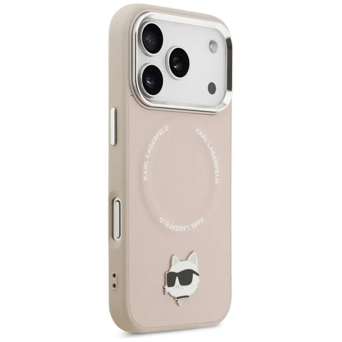 Karl Lagerfeld Choupette Pin MagSafe Case for iPhone 17 Pro - Pink - Cell phone cases and covers<<<HurtelXML