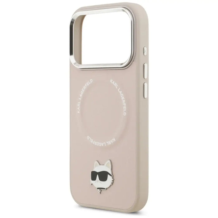Karl Lagerfeld Choupette Pin MagSafe Case for iPhone 17 Pro - Pink - Cell phone cases and covers<<<HurtelXML