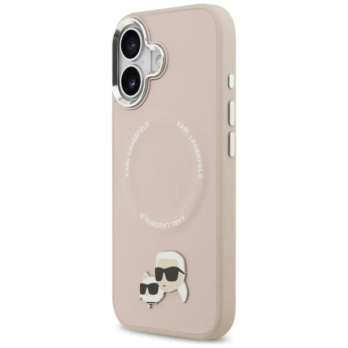 Karl Lagerfeld Karl & Choupette Pins MagSafe Case for iPhone 17 Pink - Cell phone cases and covers<<<HurtelXML