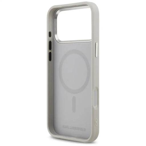 Karl Lagerfeld Karl & Choupette Pins MagSafe Case for iPhone 17 Pro Max - Gray - Cell phone cases and covers<<<HurtelXML