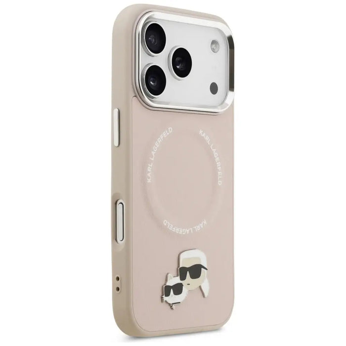 Karl Lagerfeld Karl & Choupette Pins MagSafe Case for iPhone 17 Pro - Pink - Cell phone cases and covers<<<HurtelXML