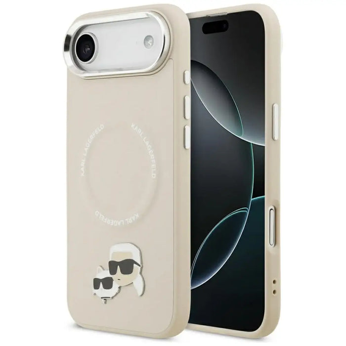 Karl Lagerfeld Karl & Choupette Pins MagSafe Case for iPhone Air - Beige - Cell phone cases and covers<<<HurtelXML