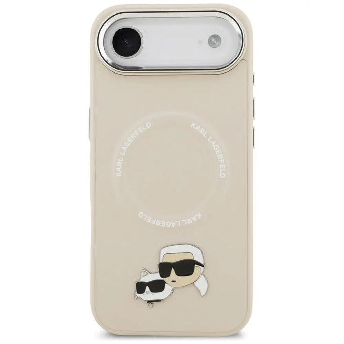 Karl Lagerfeld Karl & Choupette Pins MagSafe Case for iPhone Air - Beige - Cell phone cases and covers<<<HurtelXML