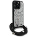 Karl Lagerfeld Crossbody Grained Pattern & Logo Case for iPhone 16 Pro - Gray - Cell phone cases and covers<<<HurtelXML