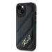 Karl Lagerfeld Diagonal Quilted Script case for iPhone 13 - black - Cell phone cases and covers<<<HurtelXML
