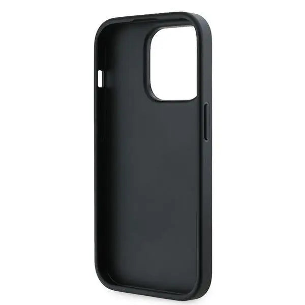 Karl Lagerfeld Diagonal Quilted Script case for iPhone 14 Pro Max - black - Cell phone cases and covers<<<HurtelXML
