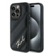 Karl Lagerfeld Diagonal Quilted Script case for iPhone 14 Pro Max - black - Cell phone cases and covers<<<HurtelXML