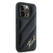 Karl Lagerfeld Diagonal Quilted Script case for iPhone 14 Pro Max - black - Cell phone cases and covers<<<HurtelXML