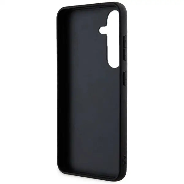 Karl Lagerfeld Fixed Glitter Ikonik Logo Metal Pin case for Samsung Galaxy S24+ - silver - Cell phone cases