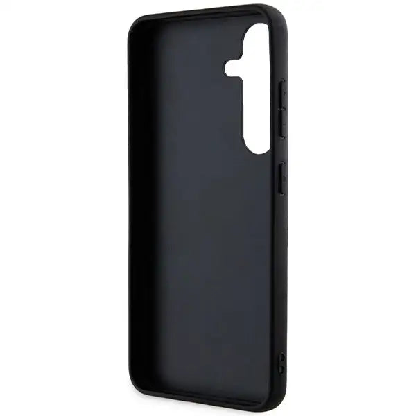 Karl Lagerfeld Fixed Glitter Ikonik Logo Metal Pin case for Samsung Galaxy S24 - black - Cell phone cases