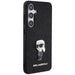 Karl Lagerfeld Fixed Glitter Ikonik Logo Metal Pin case for Samsung Galaxy S24 - black - Cell phone cases