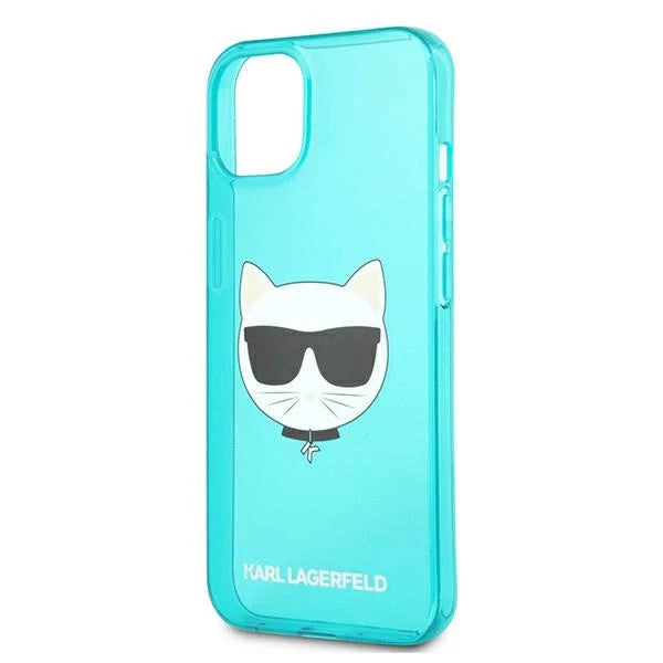 Karl Lagerfeld Glitter Choupette Fluo Case for iPhone 13 mini 5.4’’ - blue - Cell phone cases and covers<<<HurtelXML