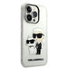 Karl Lagerfeld Glitter Karl&Choupette Case for iPhone 14 Pro Max 6.7’’ - Transparent - Cell phone cases