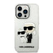 Karl Lagerfeld Glitter Karl&Choupette Case for iPhone 14 Pro Max 6.7’’ - Transparent - Cell phone cases