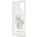 Karl Lagerfeld Glitter Karl&Choupette Case for Samsung Galaxy S23 Ultra - Transparent - Cell phone cases