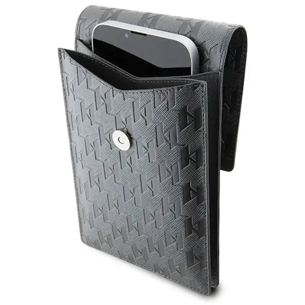 Karl Lagerfeld Handbag KLWBSAMSMG silver/silver Saffiano Mongram Plaque - Others<<<HurtelXML